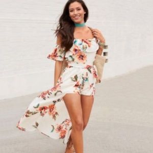 BRAND NEW, floral romper/dress